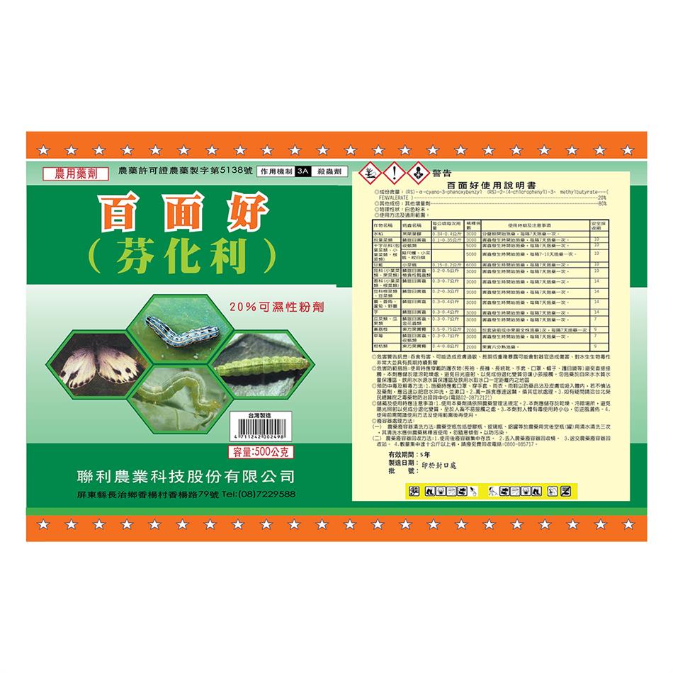 聯利農業科技,百面好(芬化利-20% WP)